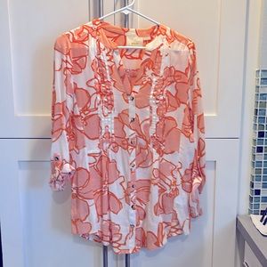 Anthropologie Maeve Floral Blouse
